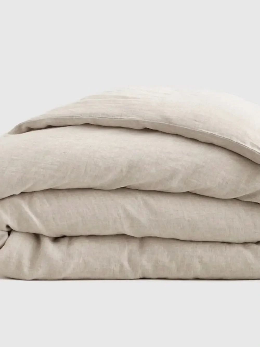 NEW Quince European Linen Chambray Duvet Cover, Full/Queen (Natural)